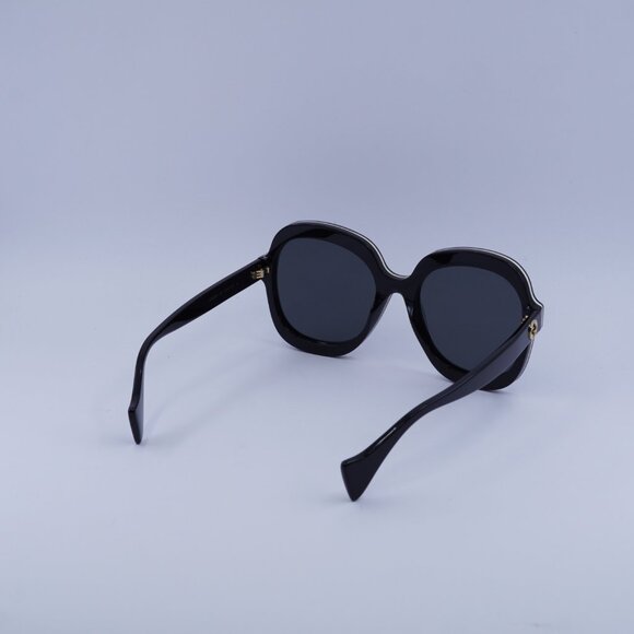 Gucci GG1240S 001 Sunglasses Black Round Frame, Grey Lenses main image 11